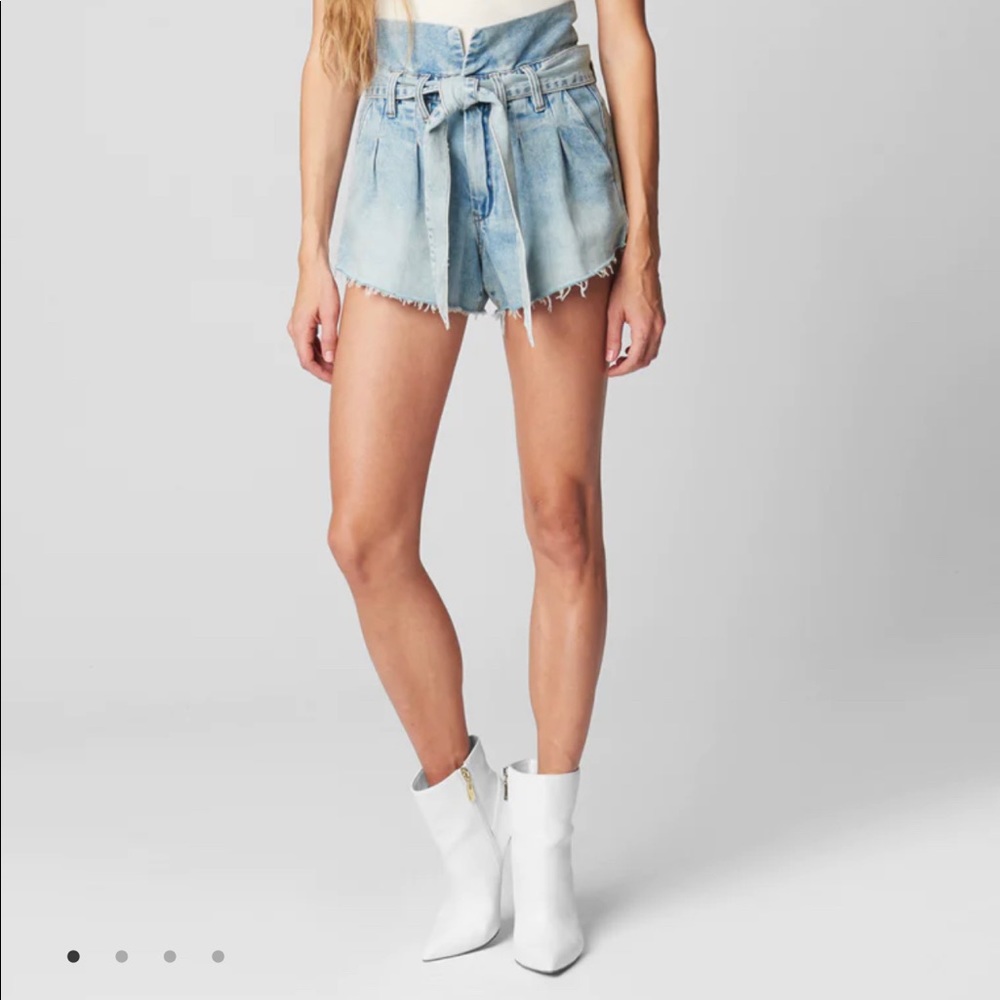 Blank NYC paper bag waist denim short NWOT sz 27
